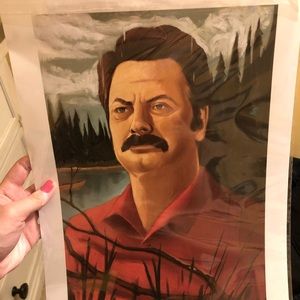 Ron from parks and rec fan art